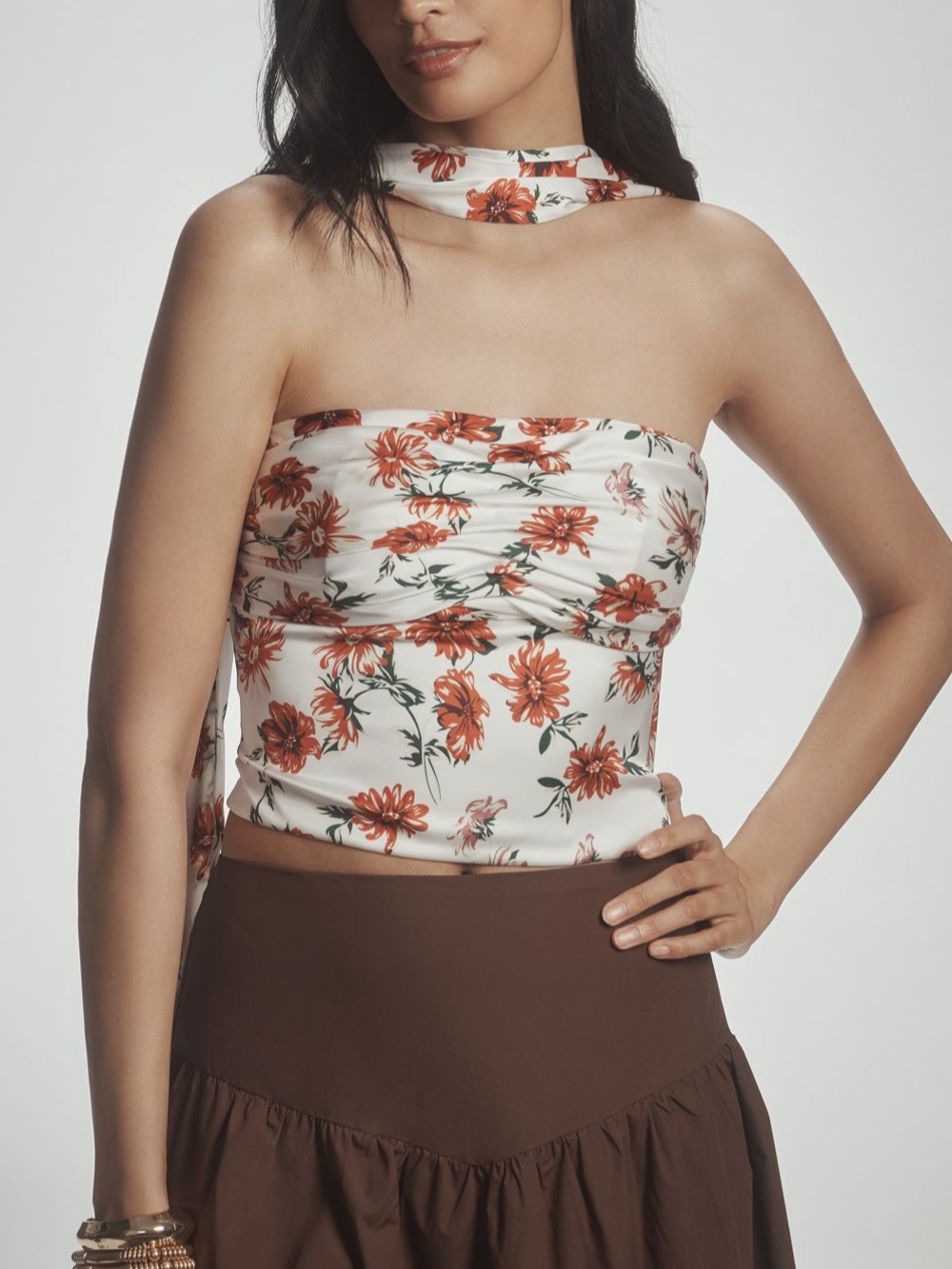 Mare Mare Anthropologie Strapless Scarf Top - Size XL - NWT